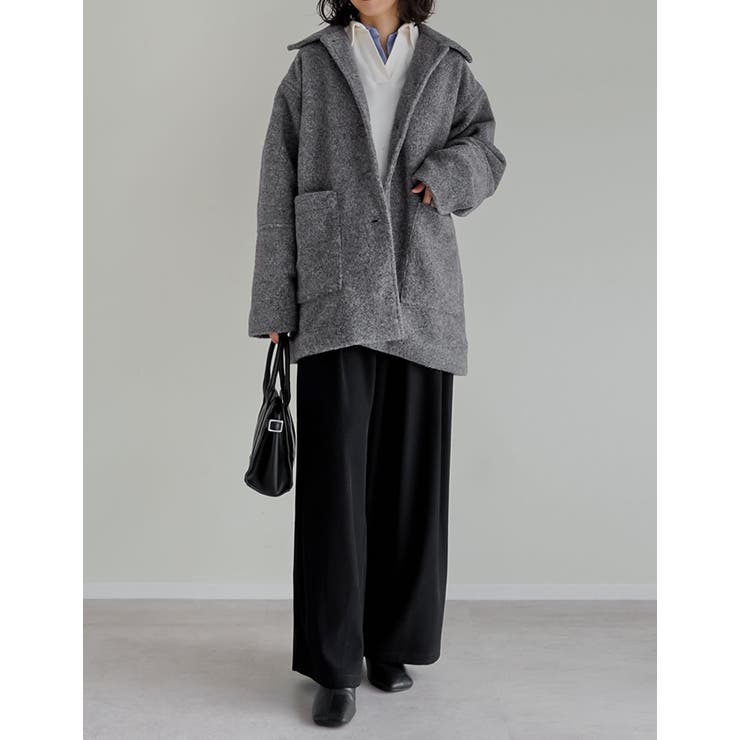 [2点セット]ショール付きステンカラーコート | Re:EDIT | 詳細画像24 