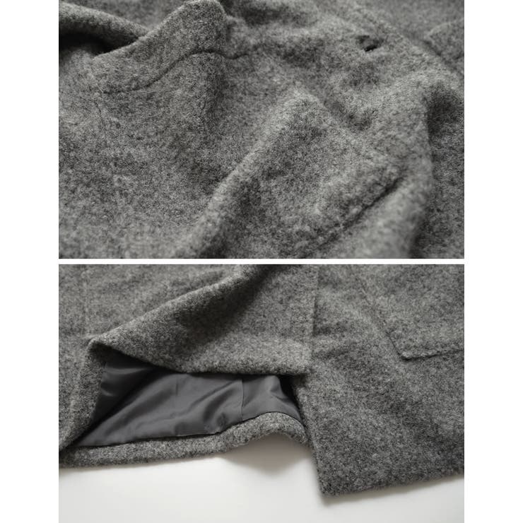 [2点セット]ショール付きステンカラーコート | Re:EDIT | 詳細画像30 