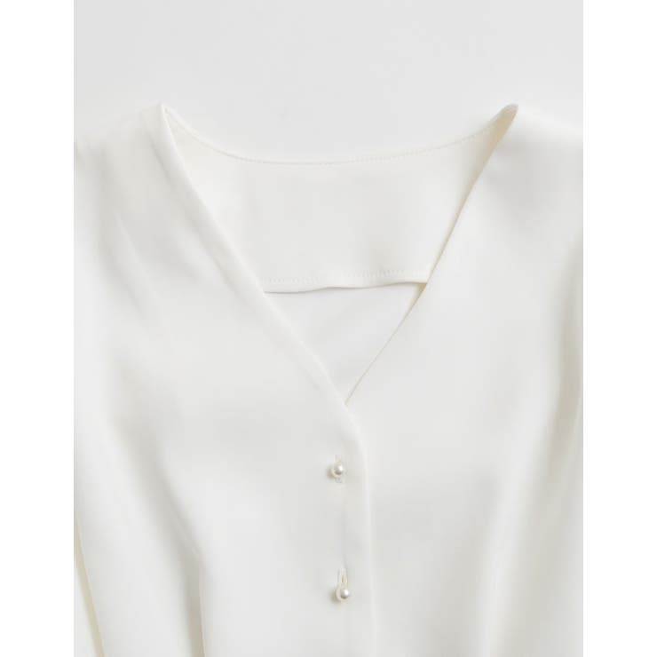 袖シアータックペプラムブラウス | Re:EDIT | 詳細画像18 