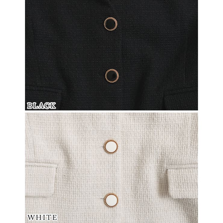 ドビーツイードフラットカラージャケット | Re:EDIT | 詳細画像17 