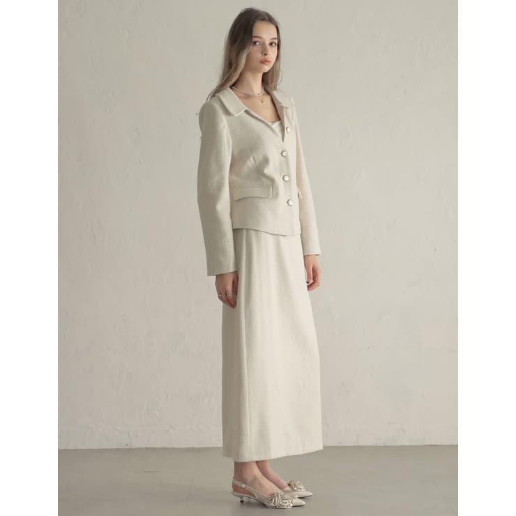 ドビーツイードフラットカラージャケット | Re:EDIT | 詳細画像14 