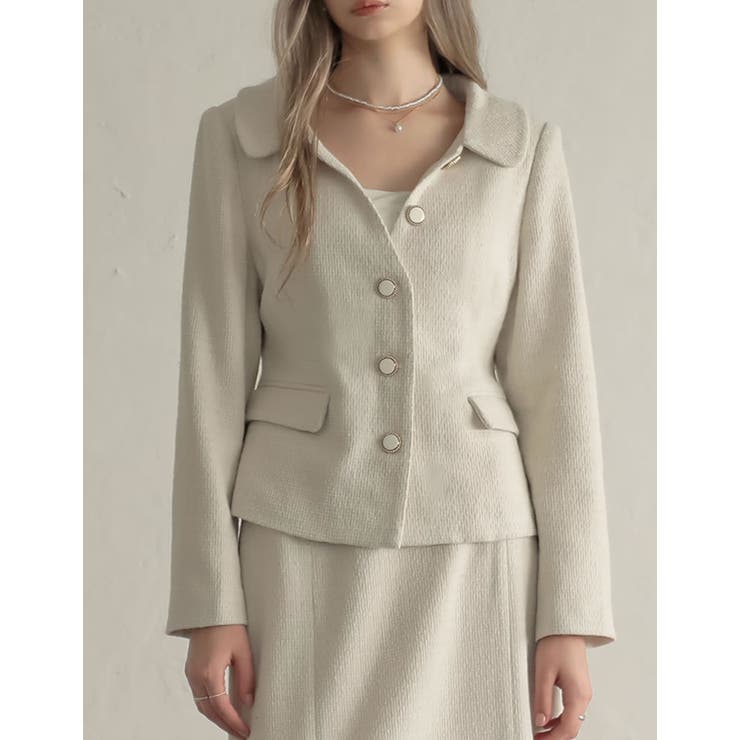 ドビーツイードフラットカラージャケット | Re:EDIT | 詳細画像15 