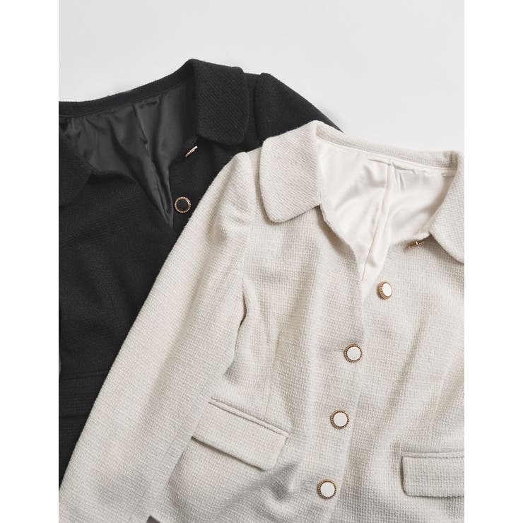 ドビーツイードフラットカラージャケット | Re:EDIT | 詳細画像3 