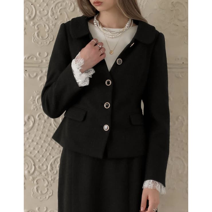 ドビーツイードフラットカラージャケット | Re:EDIT | 詳細画像4 