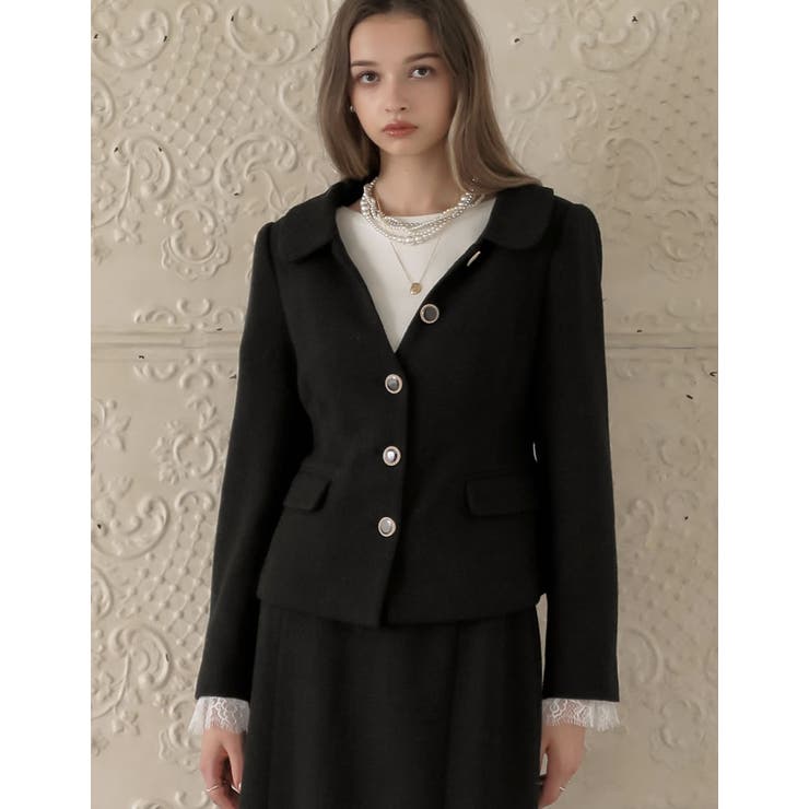 ドビーツイードフラットカラージャケット | Re:EDIT | 詳細画像10 