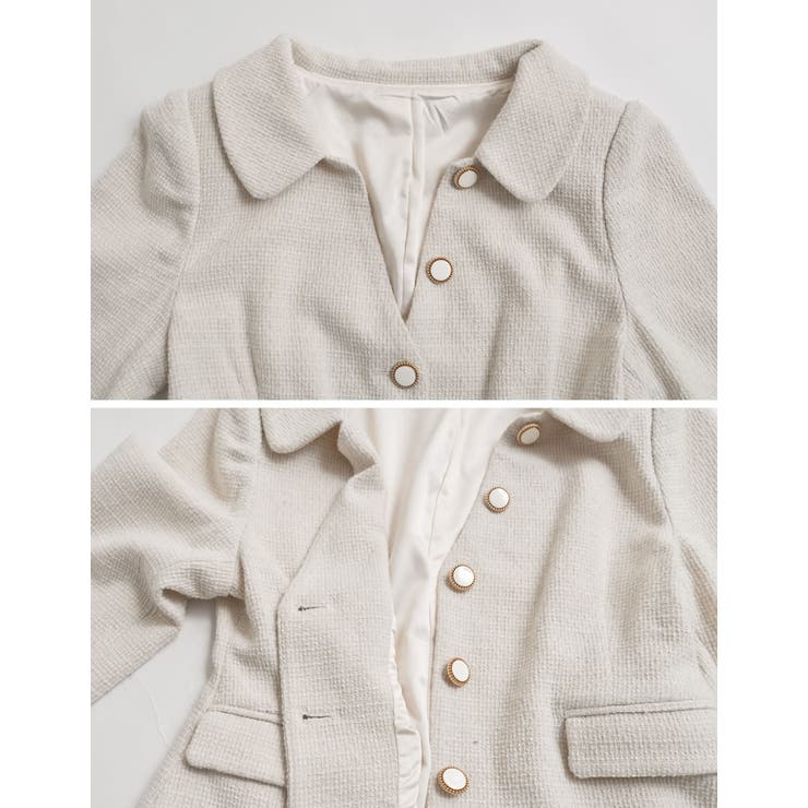 ドビーツイードフラットカラージャケット | Re:EDIT | 詳細画像19 