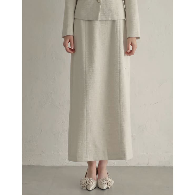 ドビーツイードナロースカート | Re:EDIT | 詳細画像5 