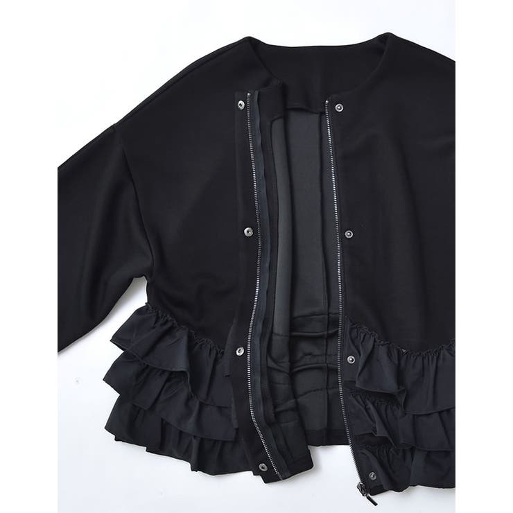 ダンボールフリルノーカラーブルゾン | Re:EDIT | 詳細画像15 