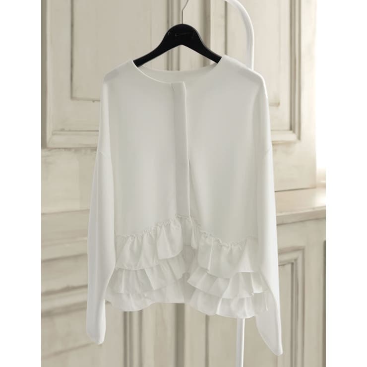 ダンボールフリルノーカラーブルゾン | Re:EDIT | 詳細画像4 