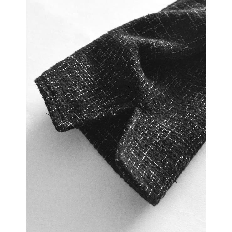 ライトツイードペプラムVネックジャケット | Re:EDIT | 詳細画像19 