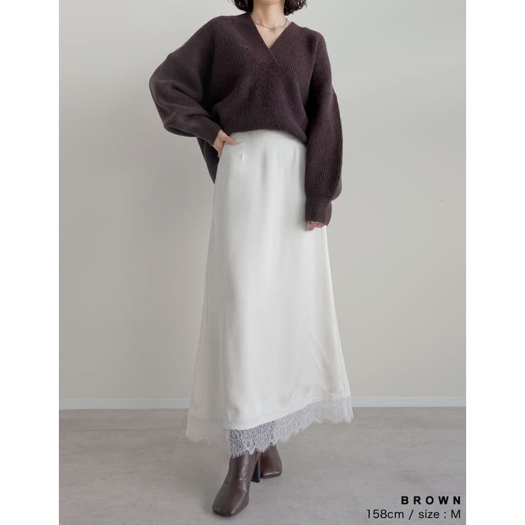 深Vネックニットプルオーバー | Re:EDIT | 詳細画像33 