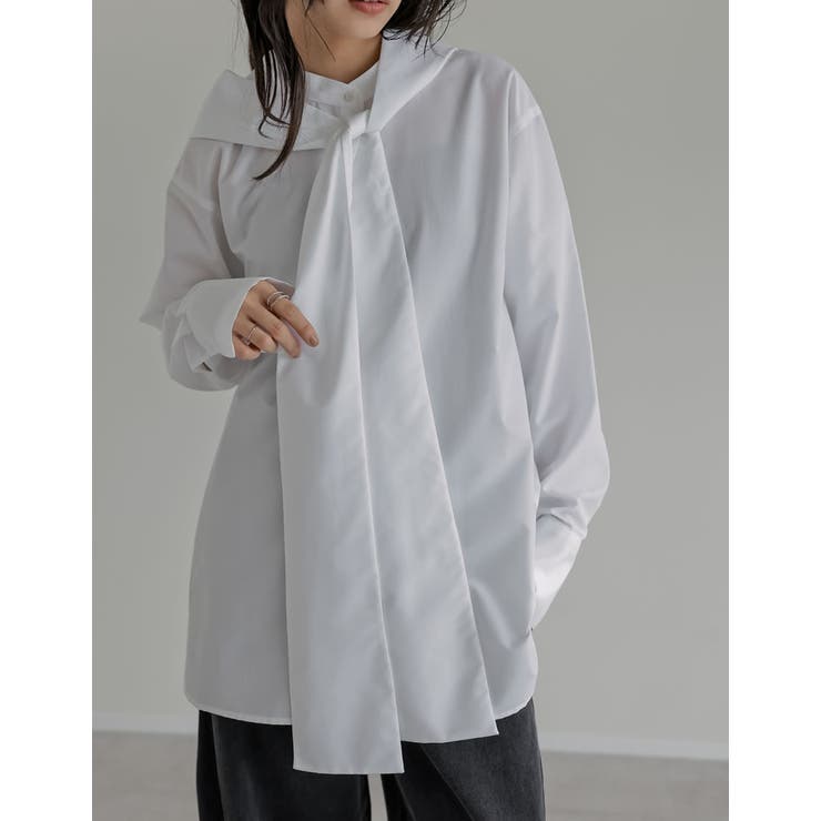 ブロードフードスカーフシャツ | Re:EDIT | 詳細画像14 