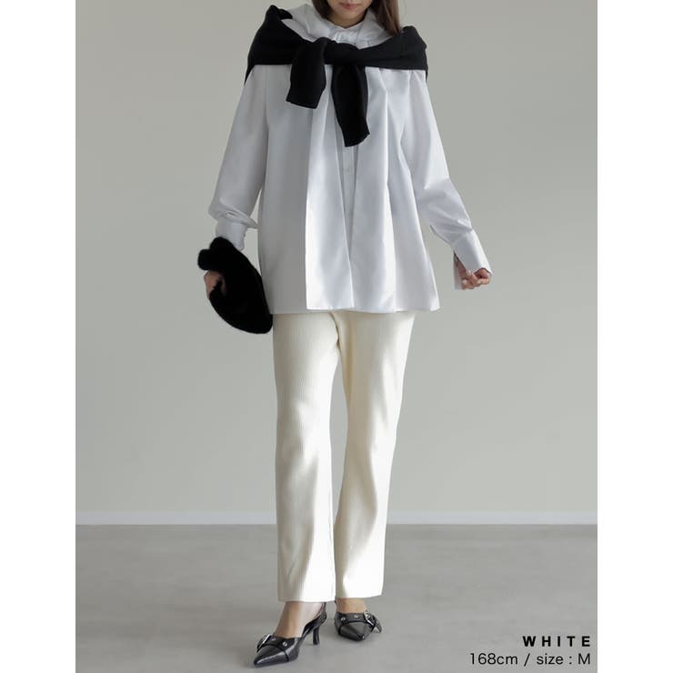 ブロードフードスカーフシャツ | Re:EDIT | 詳細画像29 