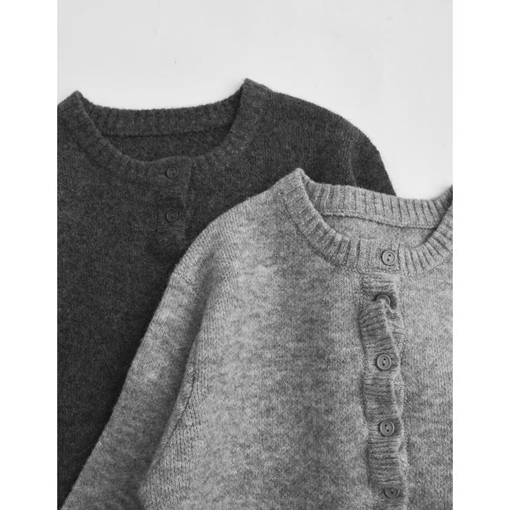 [2025 WINTER COLLECTION]メランジニットフリルカーディガン | Re:EDIT | 詳細画像2 
