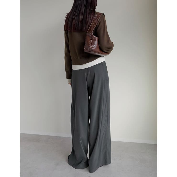 [2025AW COLLECTION]クルーネックレイヤード風カーディガン | Re:EDIT | 詳細画像22 