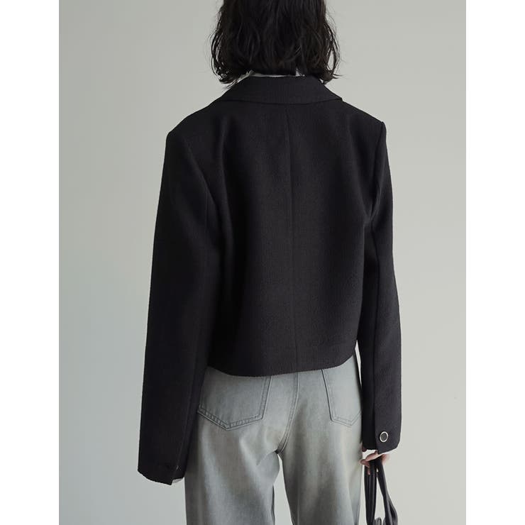 [2025AW COLLECTION]ツイードクロップドテーラードジャケット | Re:EDIT | 詳細画像12 