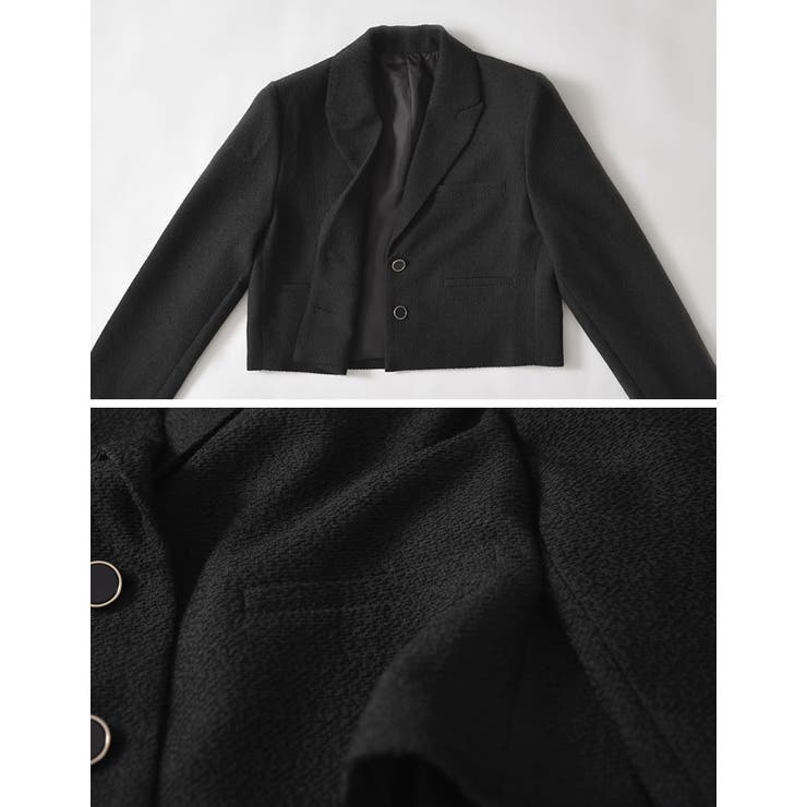 [2025AW COLLECTION]ツイードクロップドテーラードジャケット | Re:EDIT | 詳細画像20 