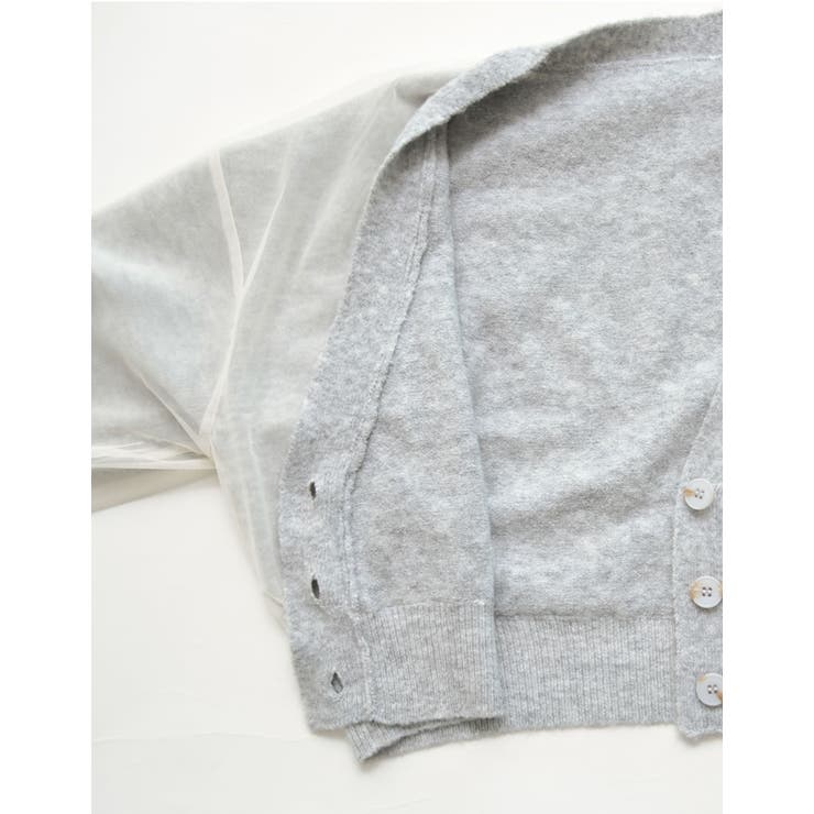 チュールレイヤードニットカーディガン | Re:EDIT | 詳細画像22 