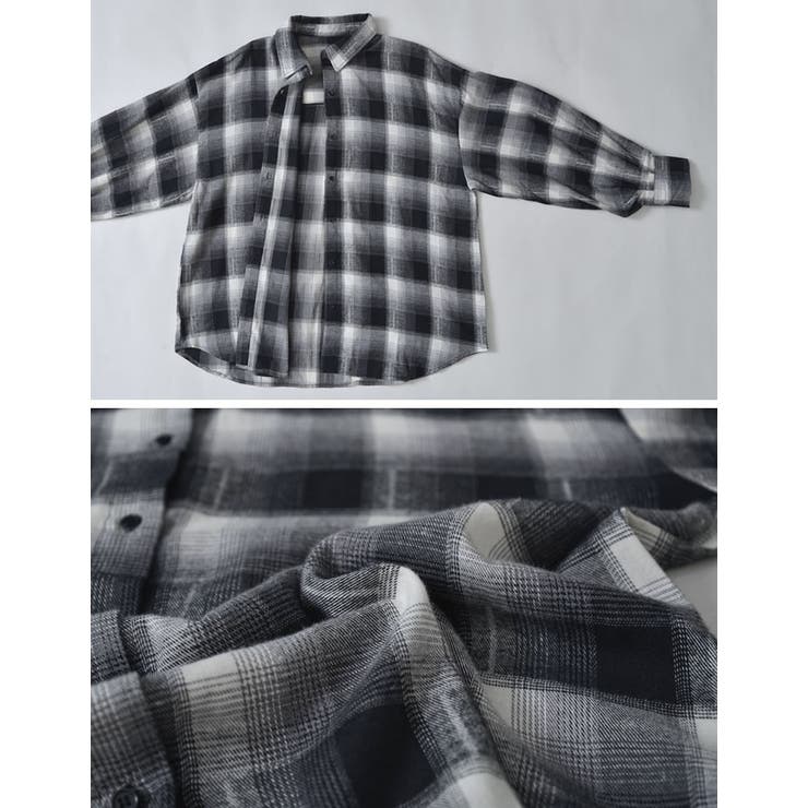 [2025AW COLLECTION]オンブレチェックオーバーサイズシャツ | Re:EDIT | 詳細画像27 