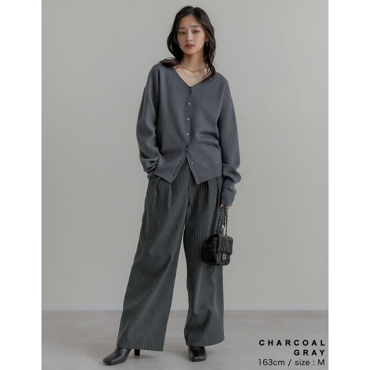 無地orアーガイル2WAYジャガードニットカーディガン | Re:EDIT | 詳細画像14 