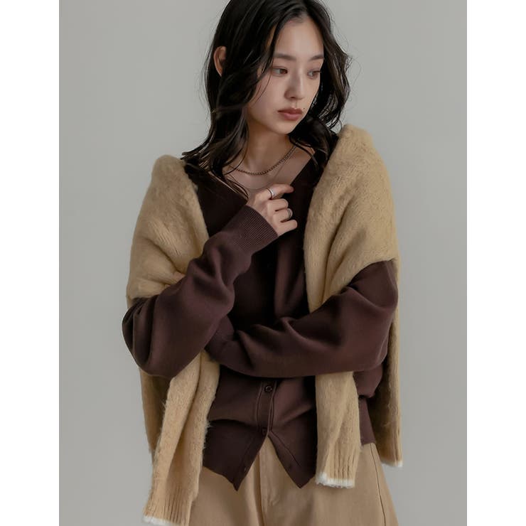 無地orアーガイル2WAYジャガードニットカーディガン | Re:EDIT | 詳細画像17 