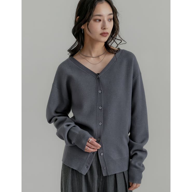 無地orアーガイル2WAYジャガードニットカーディガン | Re:EDIT | 詳細画像26 