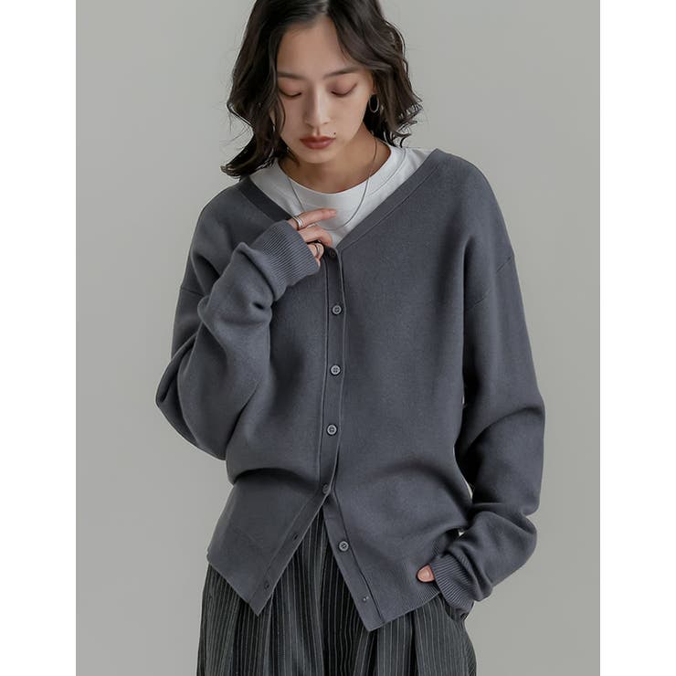 無地orアーガイル2WAYジャガードニットカーディガン | Re:EDIT | 詳細画像28 