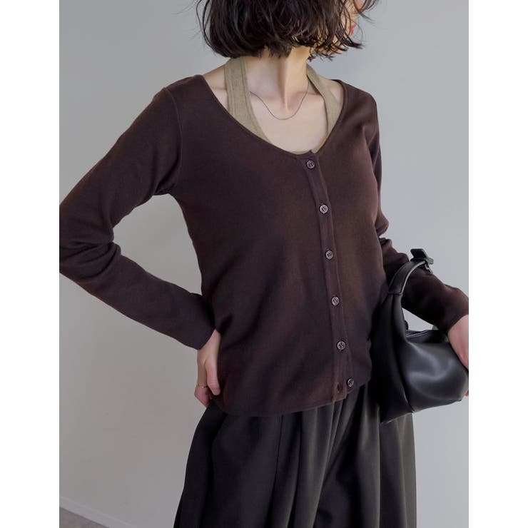 [2025AW COLLECTION][2点セット]ホルターネックキャミソール＆… | Re:EDIT | 詳細画像4 