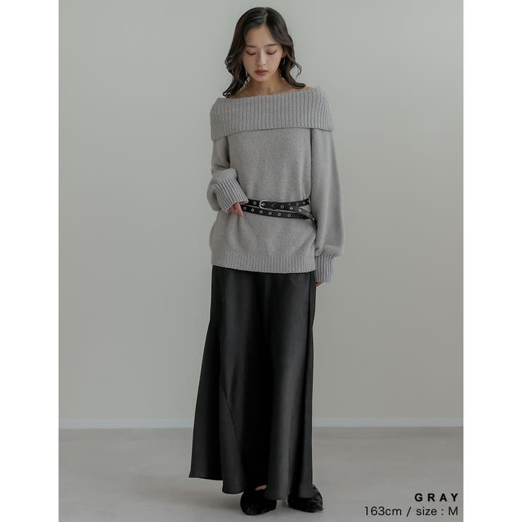 [2025 WINTER COLLECTION]2WAYシャギーニットオフショル… | Re:EDIT | 詳細画像12 