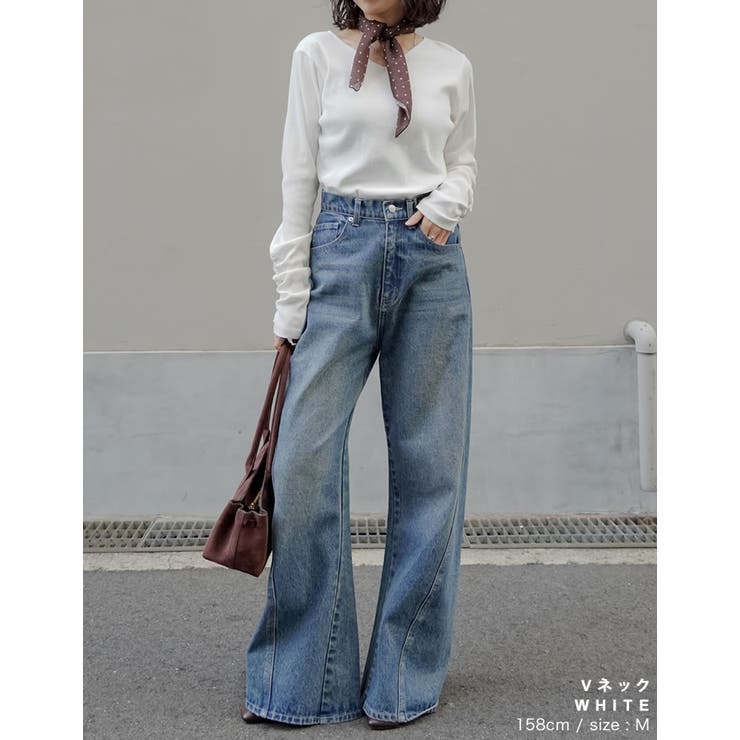 [乾燥機対応][汗じみ防止][UVカット]選べるネックデザインリブカットソー袖ギ… | Re:EDIT | 詳細画像39 