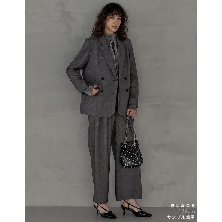 フェイクレザースタッズ付きチェーンバッグ | Re:EDIT | 詳細画像10 