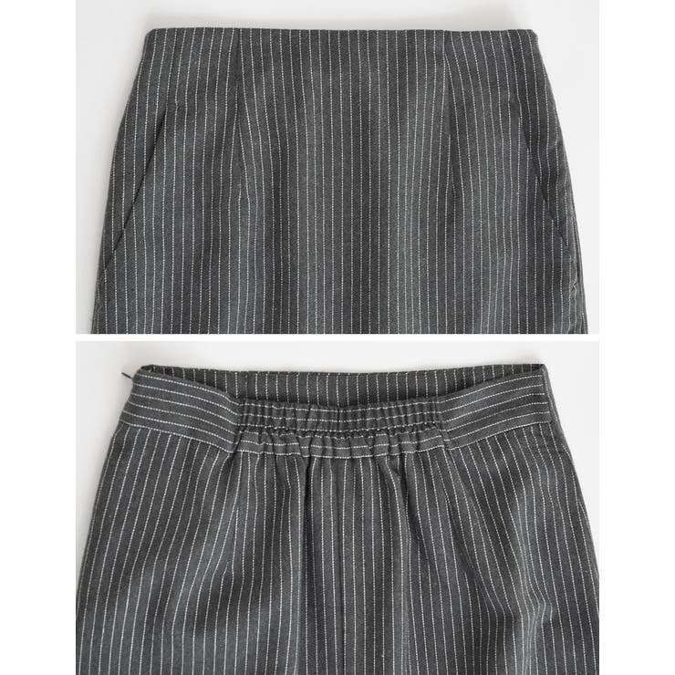 [2025 WINTER COLLECTION][低身長サイズ有]微起毛ストライ… | Re:EDIT | 詳細画像13 