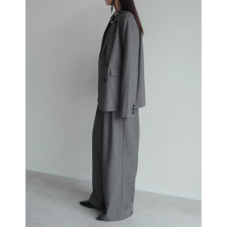 ミックスツイードorストライプダブルテーラードジャケット | Re:EDIT | 詳細画像25 