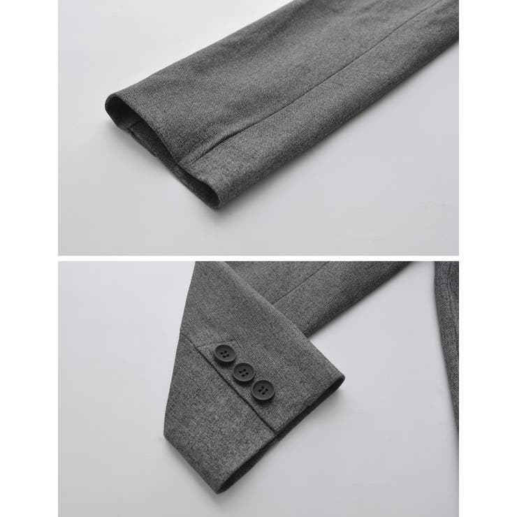 ミックスツイードorストライプダブルテーラードジャケット | Re:EDIT | 詳細画像31 