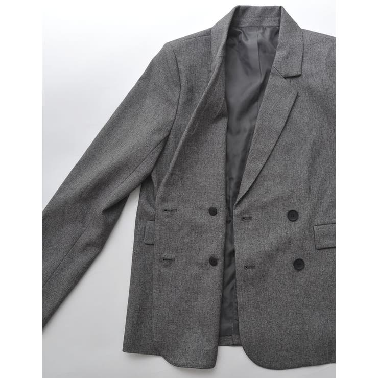 ミックスツイードorストライプダブルテーラードジャケット | Re:EDIT | 詳細画像33 