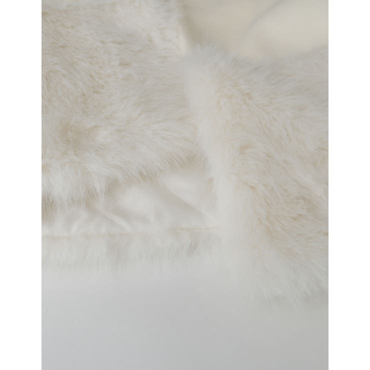 異素材切り替えファートリムノーカラーコート | Re:EDIT | 詳細画像24 