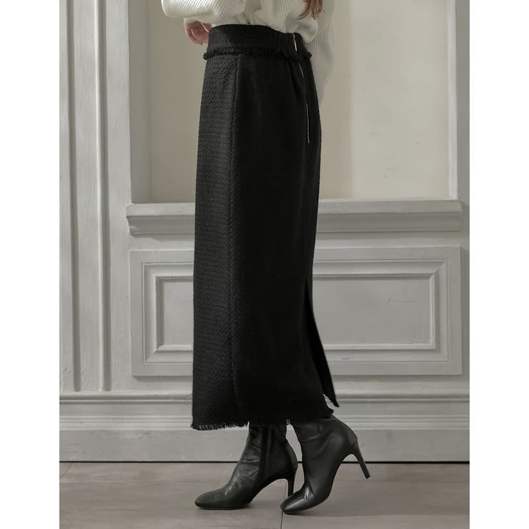 ツイードフリンジナロースカート | Re:EDIT | 詳細画像15 