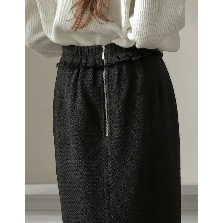 ツイードフリンジナロースカート | Re:EDIT | 詳細画像17 