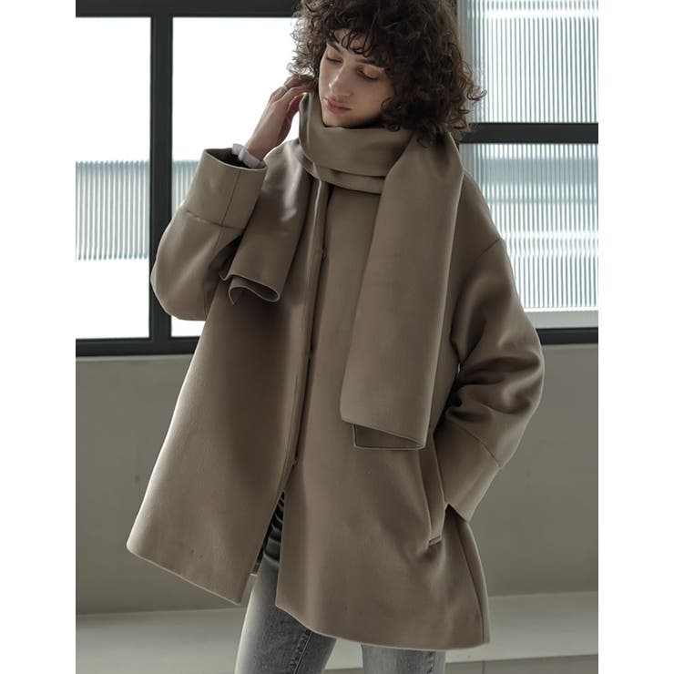 グレージュ(603) | [2025 WINTER COLLECTION][2点セット]フェイクウールスタ… | Re:EDIT