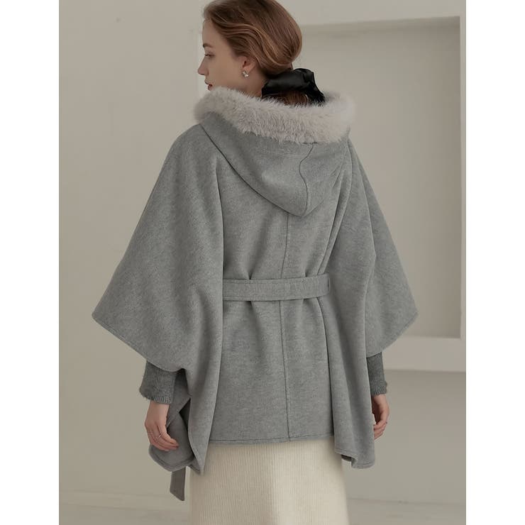 リバーフーディーポンチョコート | Re:EDIT | 詳細画像17 