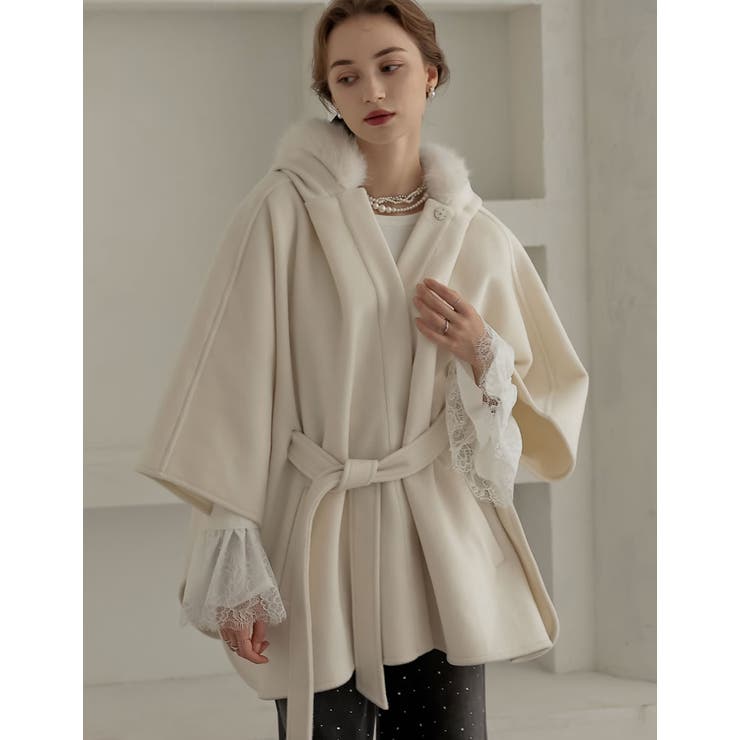 リバーフーディーポンチョコート | Re:EDIT | 詳細画像3 