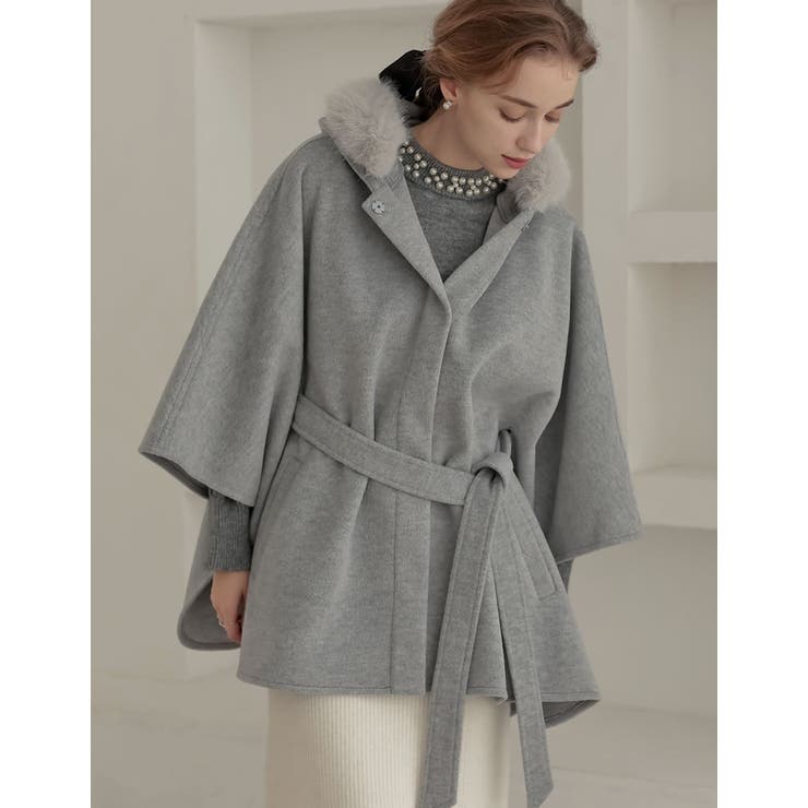 リバーフーディーポンチョコート | Re:EDIT | 詳細画像4 