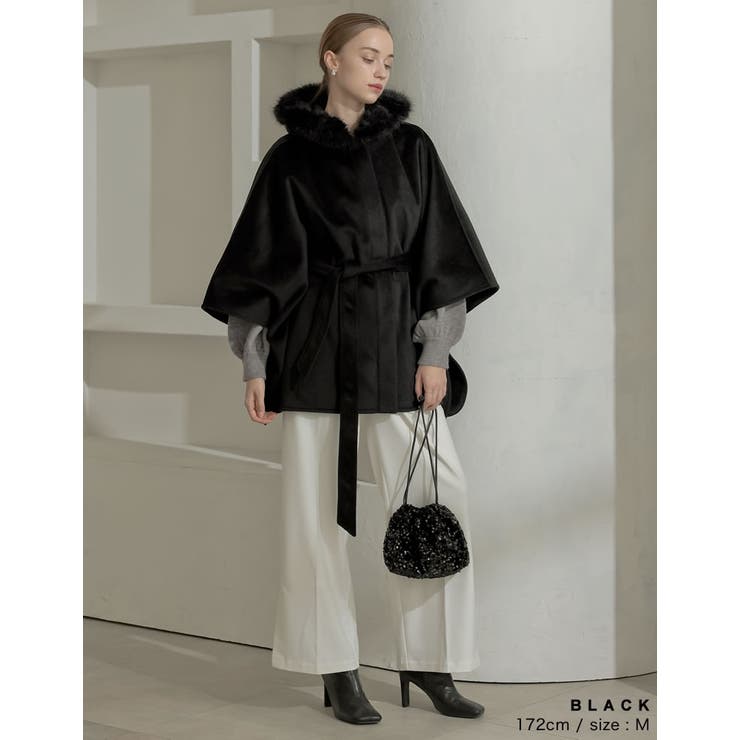 リバーフーディーポンチョコート | Re:EDIT | 詳細画像7 