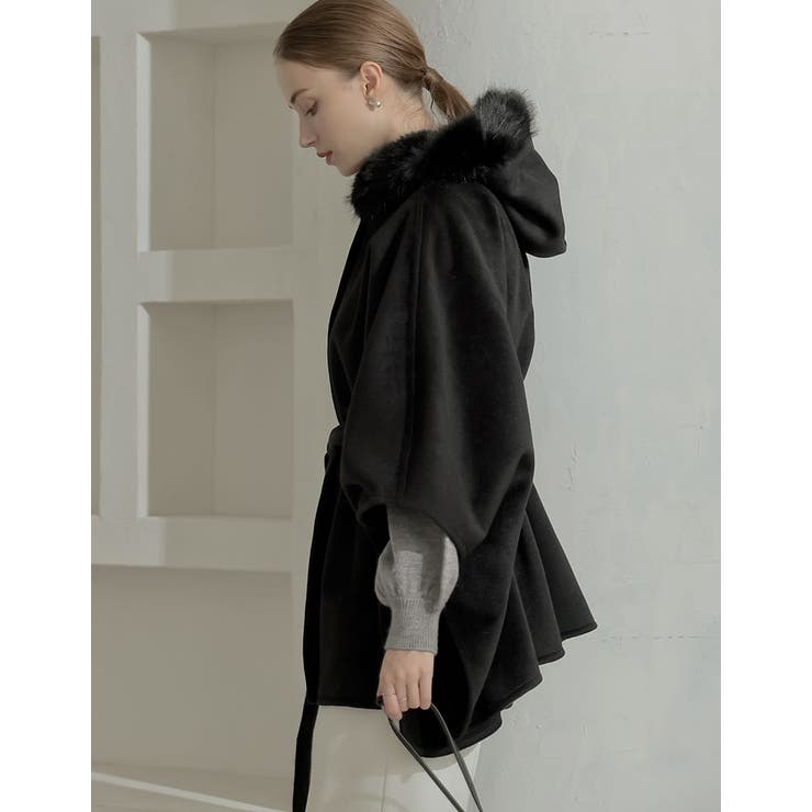 リバーフーディーポンチョコート | Re:EDIT | 詳細画像8 