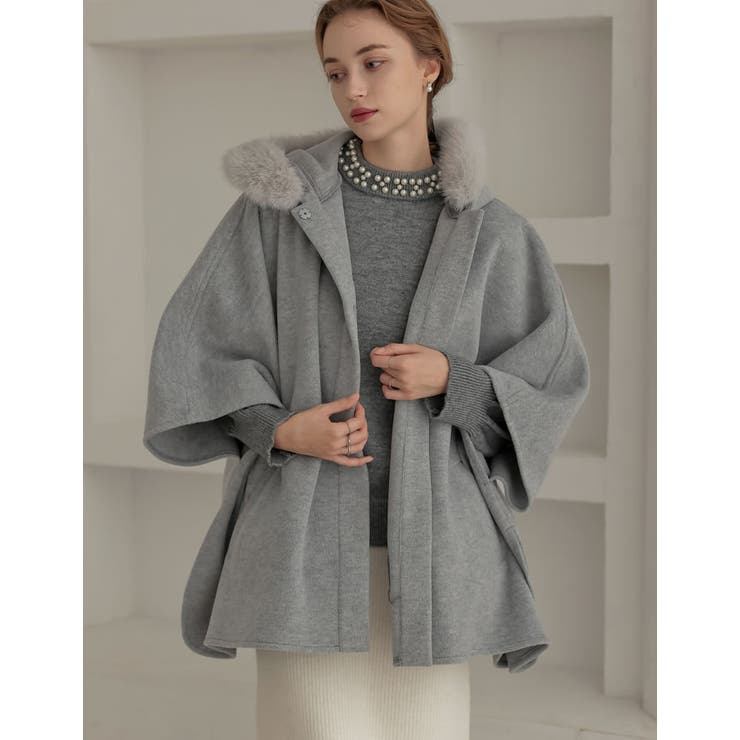 リバーフーディーポンチョコート | Re:EDIT | 詳細画像24 