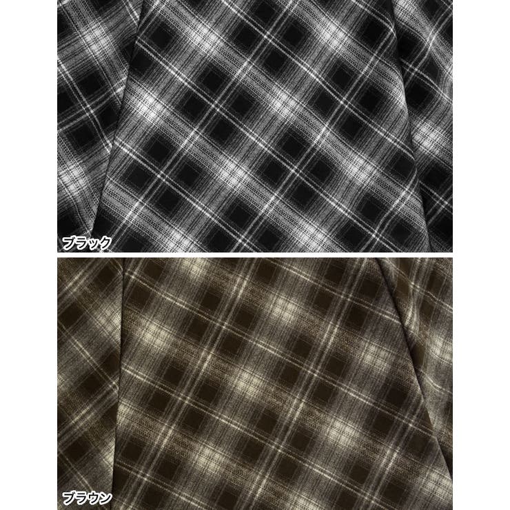 起毛チェック柄アシンメトリースカート | Re:EDIT | 詳細画像16 