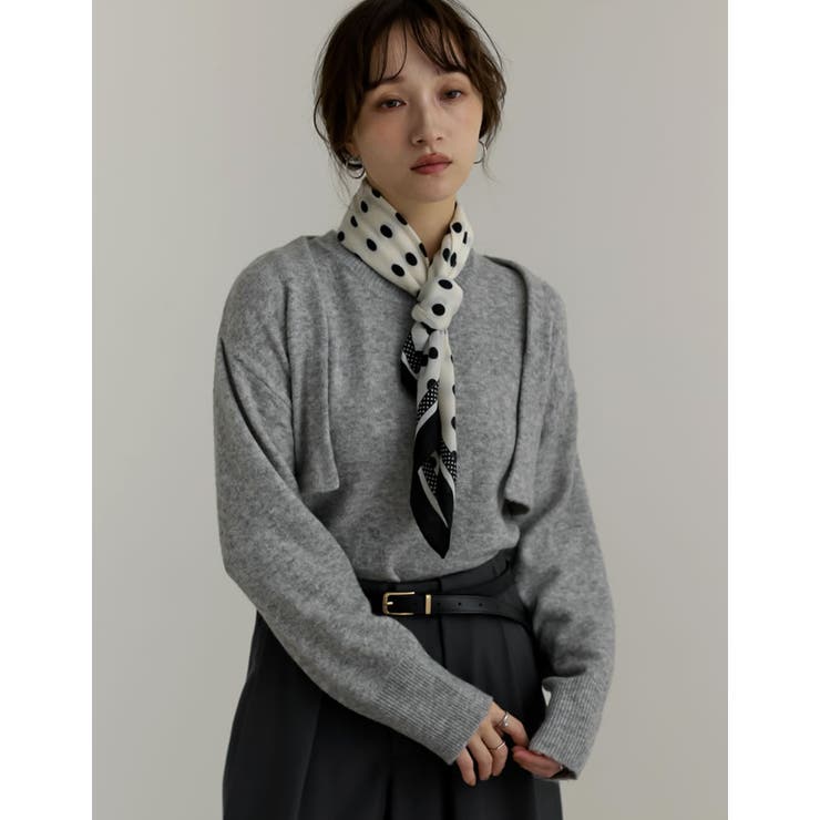 [2点セット]ラクーンライクニットショートボレロ×タンクトップ | Re:EDIT | 詳細画像12 