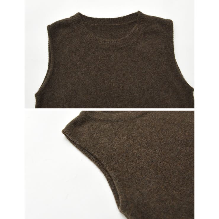 [2点セット]ラクーンライクニットショートボレロ×タンクトップ | Re:EDIT | 詳細画像22 