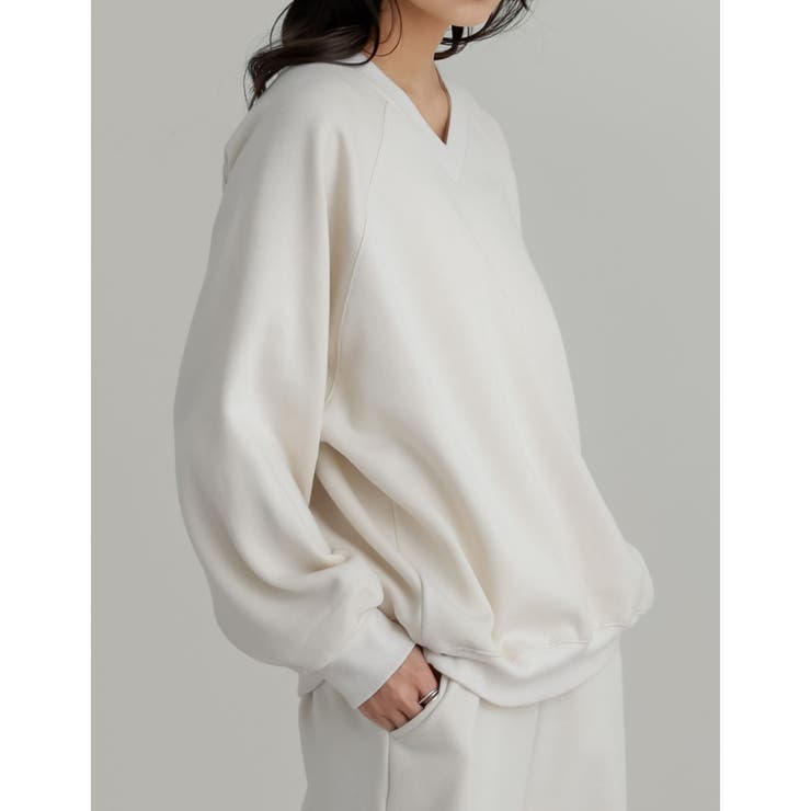 裏起毛Vネックプルオーバー | Re:EDIT | 詳細画像11 