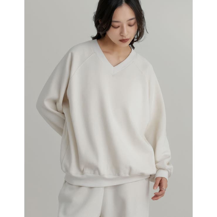 裏起毛Vネックプルオーバー | Re:EDIT | 詳細画像12 